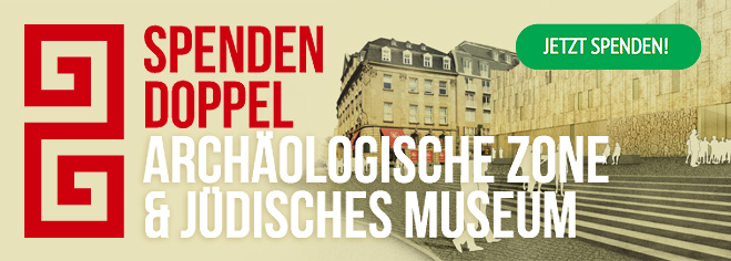 With an exceptional action the Bethe-Foundation would like to contribute to the financing of the Archaeological Zone and the Jewish Museum. All individual donations up to 5,000 € will be doubled until the donation amount of 500,000 € is reached (redoubled to 1,000,000 € total).
